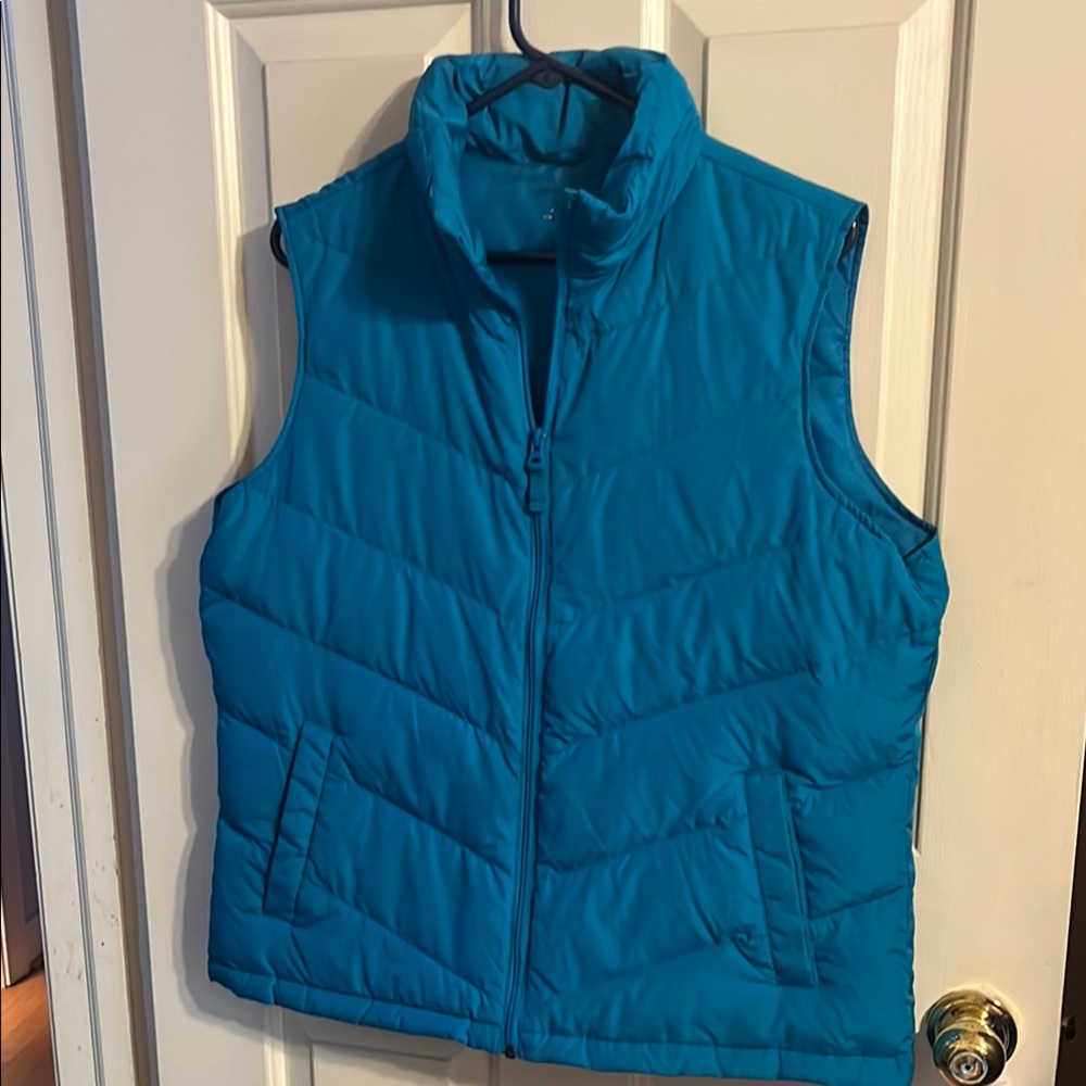 Blue Quilted Vest